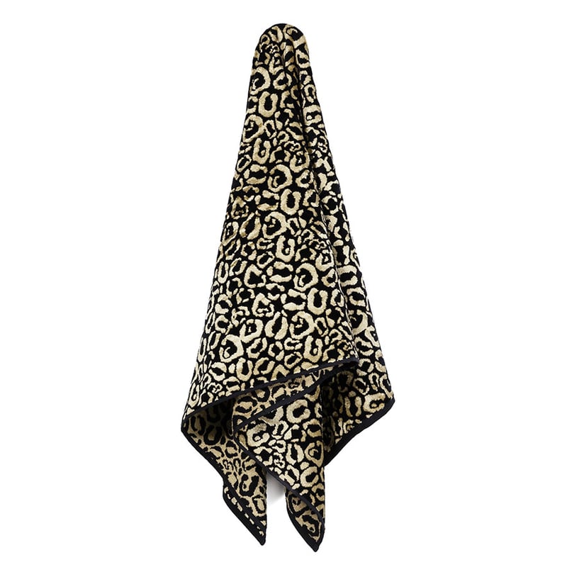Leopard Textured Towel Gold 