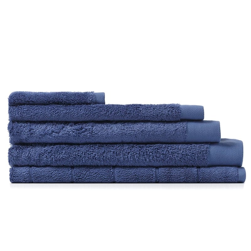 Oxford Cotton Bamboo Towel Deep Blue