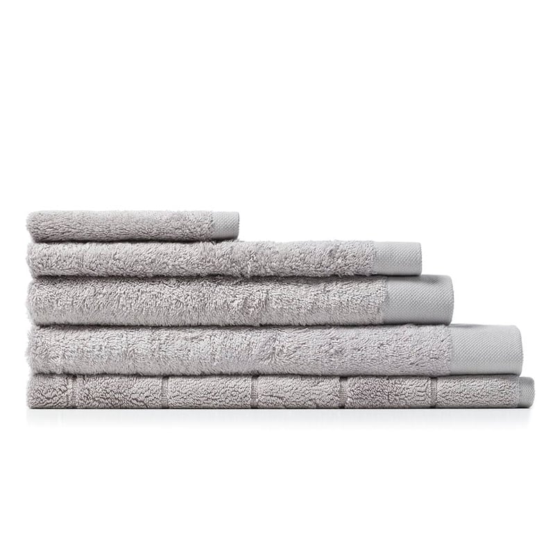 Oxford Cotton Bamboo Towel Dove Grey