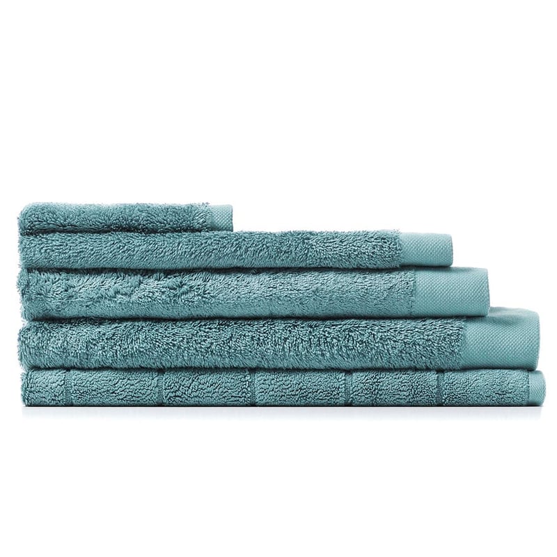 Oxford Cotton Bamboo Towel Sea Green