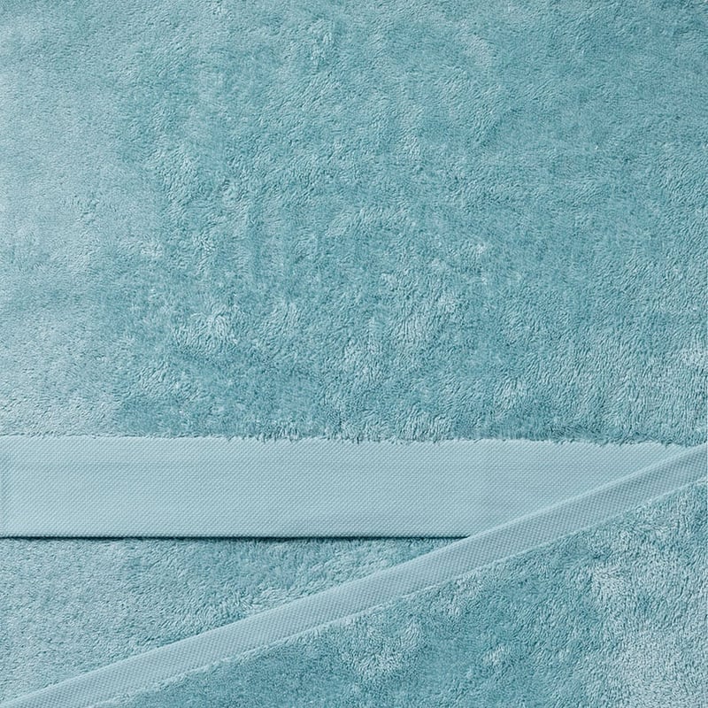 Oxford Cotton Bamboo Towel Sea Green