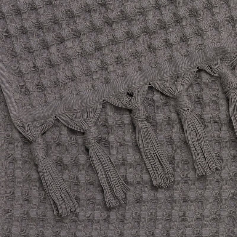 Waffle Hand Towel Pack Coal