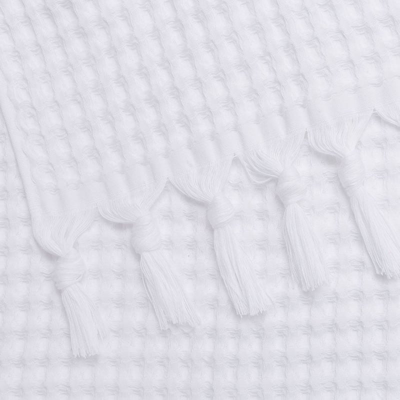 Waffle Hand Towel Pack White