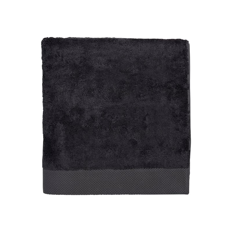 Navara Coal Solid Bamboo Cotton Towel Range