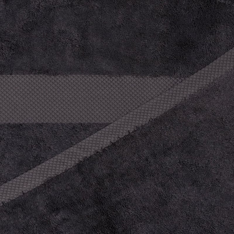 Navara Coal Solid Bamboo Cotton Towel Range