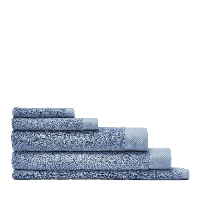 Navara Cornflower Blue Solid Bamboo Cotton Towel Range