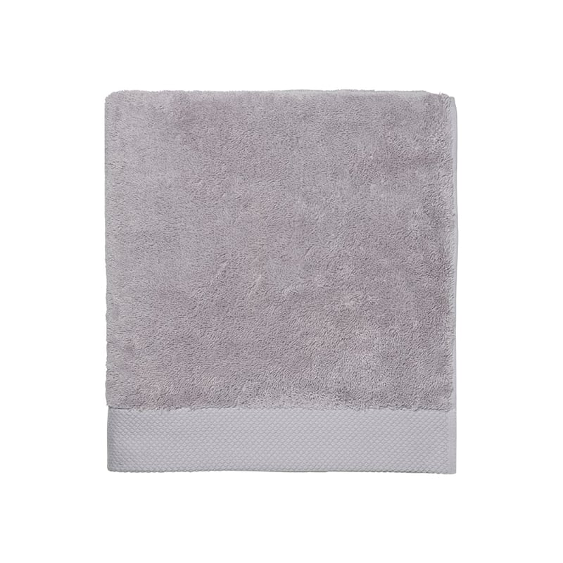 Navara Dove Grey Solid Bamboo Cotton Towel Range