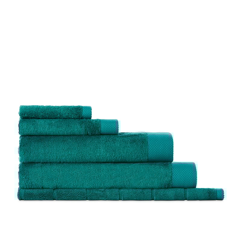 Navara Emerald Solid Bamboo Cotton Towel Range