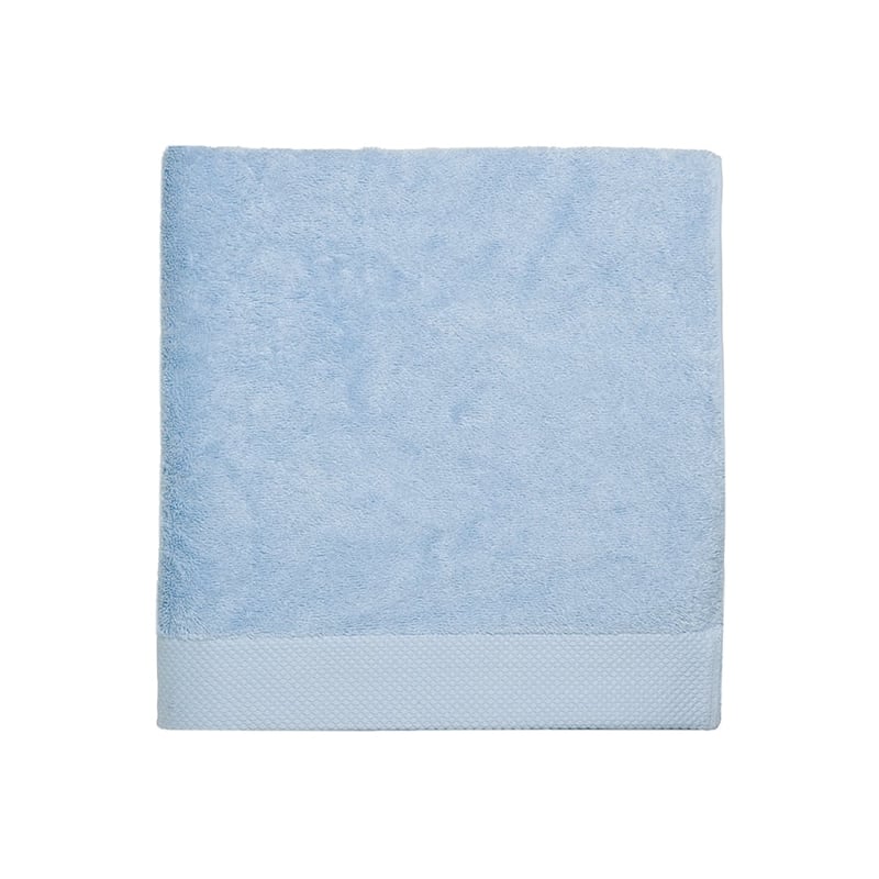 Navara Ice Blue Solid Bamboo Cotton Towel Range