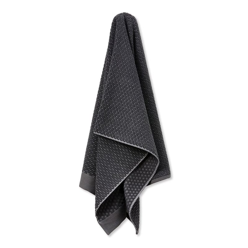 Navara Coal Textured Bamboo Cotton Towel Range