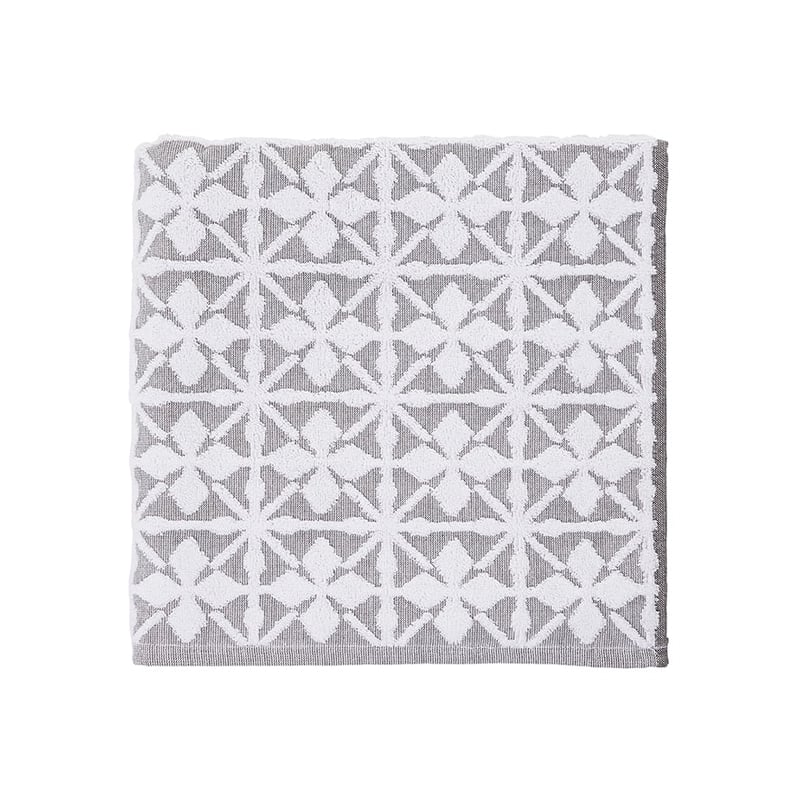 Marrakesh Textured White & Grey Towels