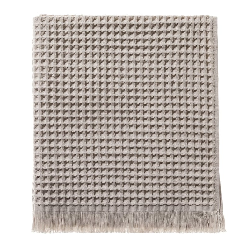 European Turkish Cotton Waffle Towels Stone Marle