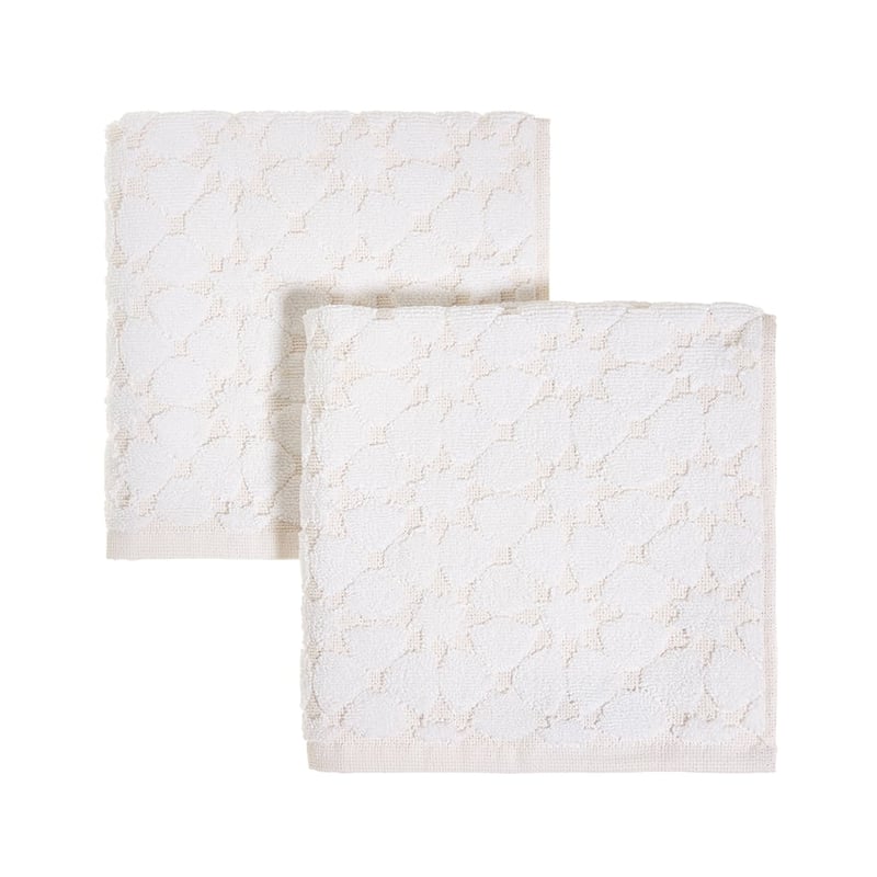 Shine Hand Towel Pack White Pack of 2