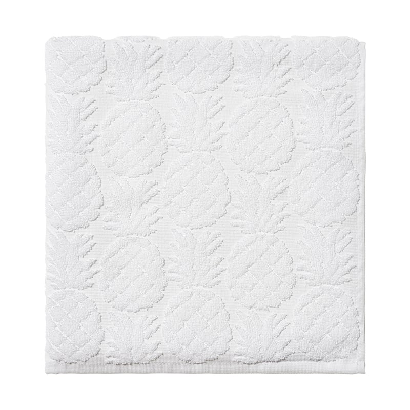 Pina Colada Textured Towels White