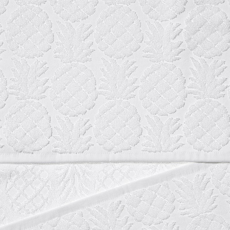 Pina Colada Textured Towels White