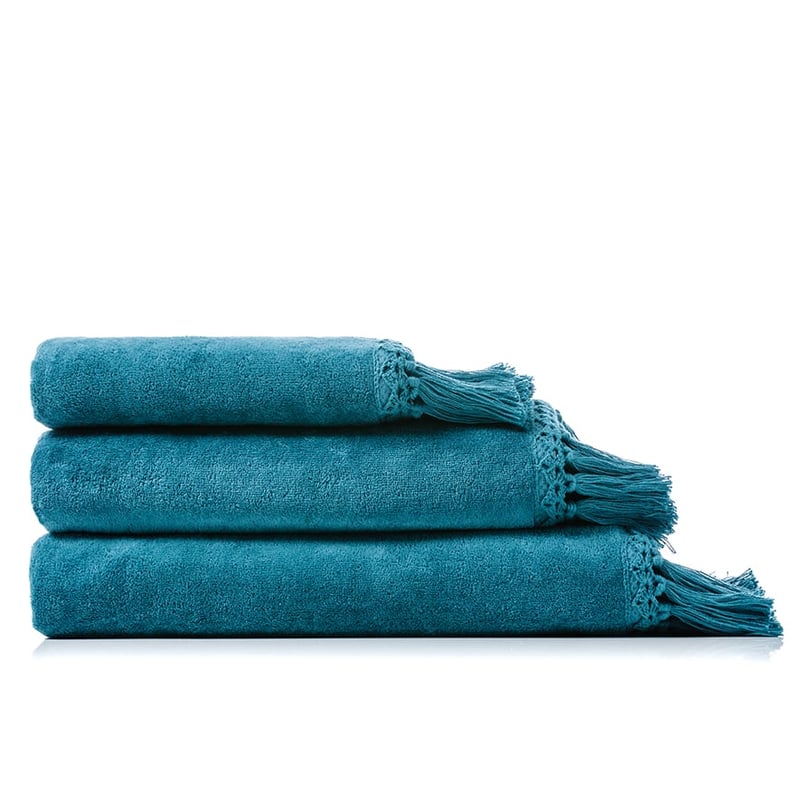 European Collection Luxe Velour Towels Emerald
