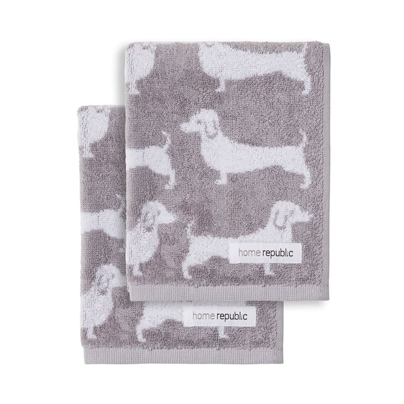 Dachshund Pack of 2 Hand Towels