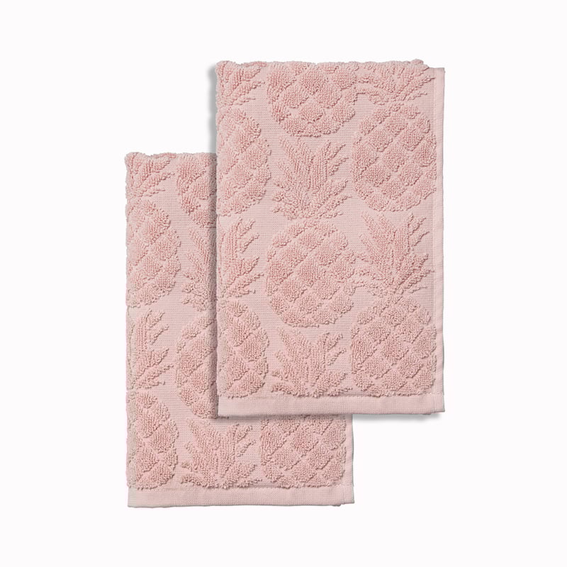 Hand Towel 2 Pack Pina Colada Blush Pink