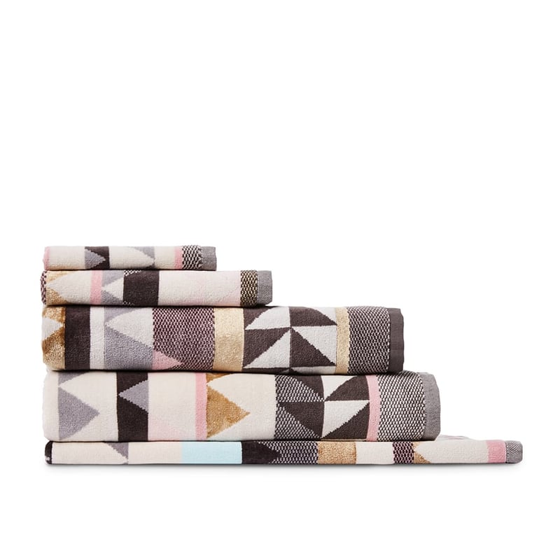 Zanzibar Velour Metallic Rose Towels