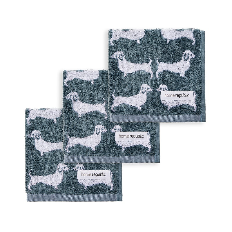 Dachshund Blue Haze Towel Range