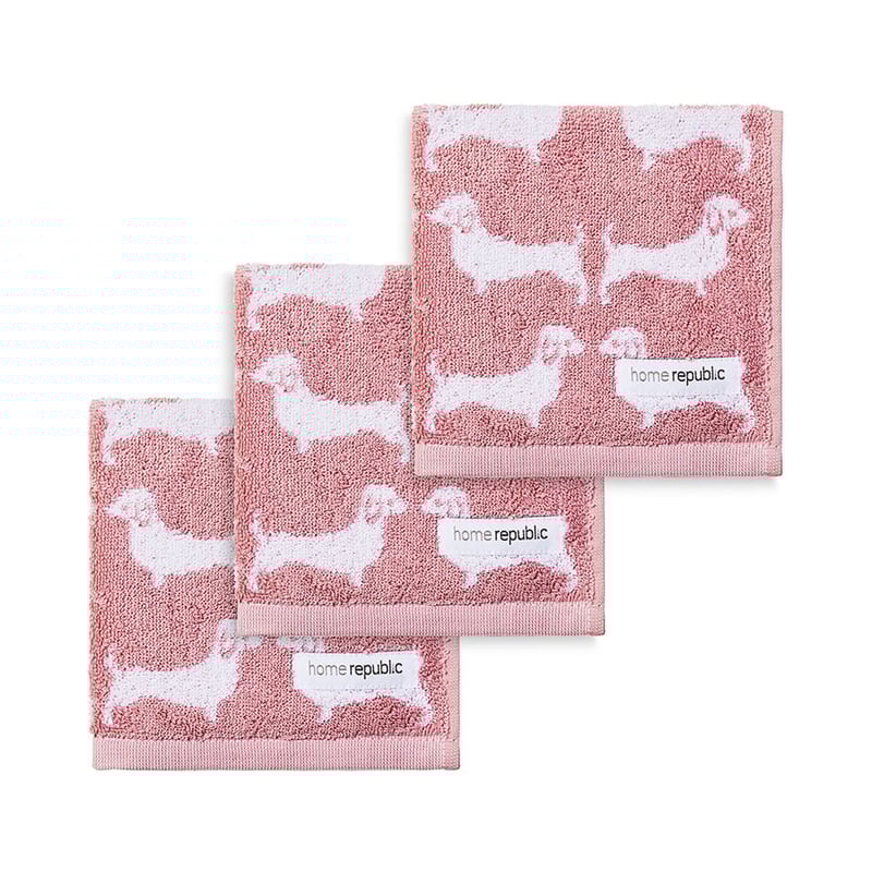 Dachshund Pink Towel Range