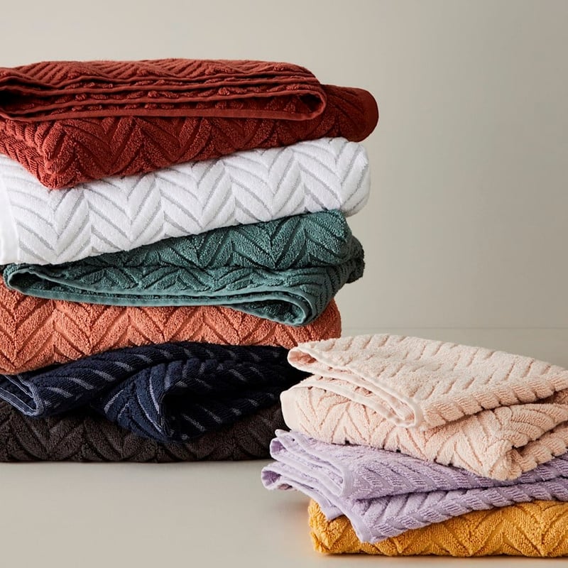 Mimosa Clay Textured Towel Range