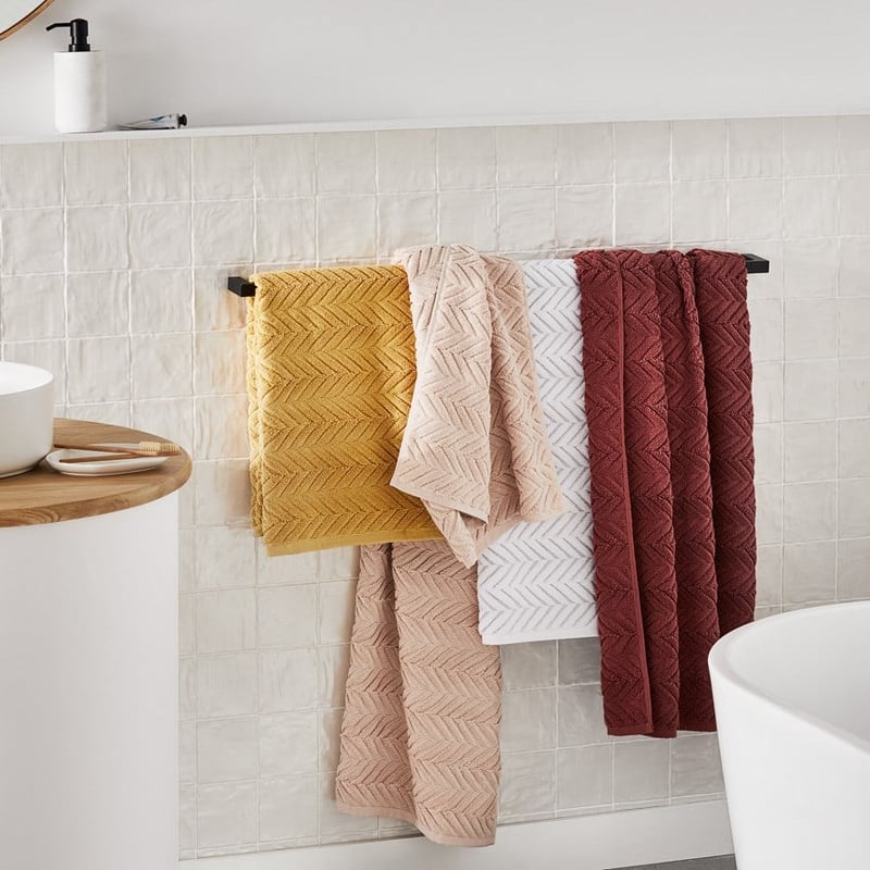 Mimosa Egg Shell Textured Towel Range