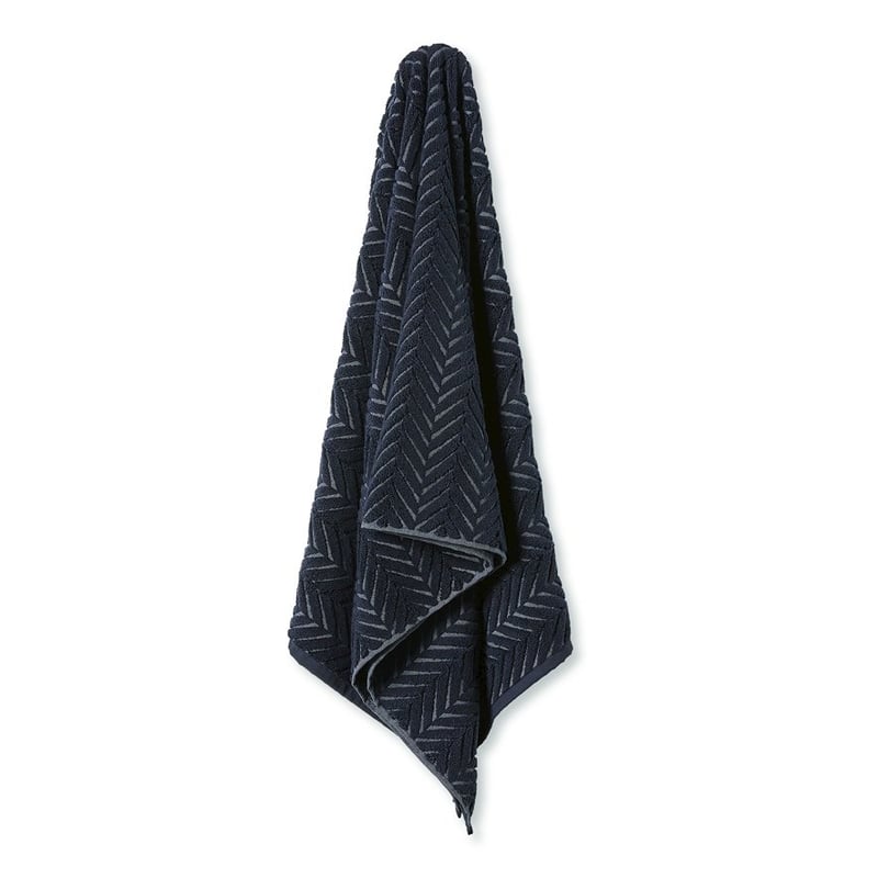 Mimosa Navy Marle Textured Towel Range