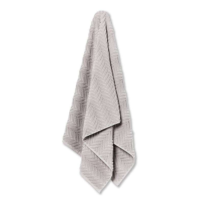 Mimosa Silver Grey Textured Towel Range