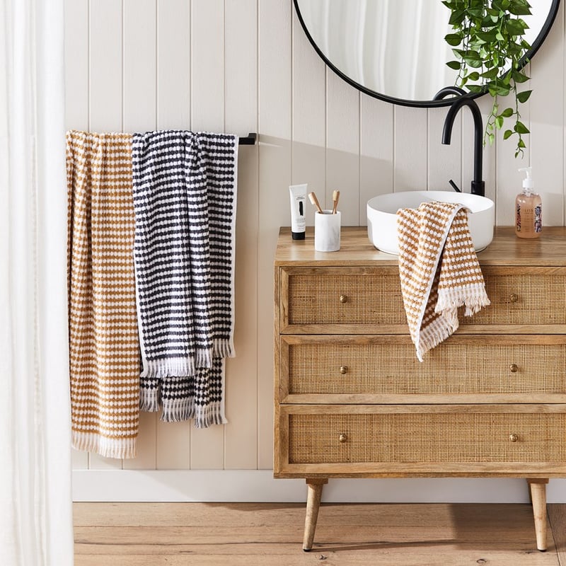 European Kadikoy Mustard Turkish Cotton Towel Range