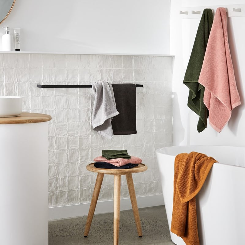 Savannah Olive Textured Towel Range