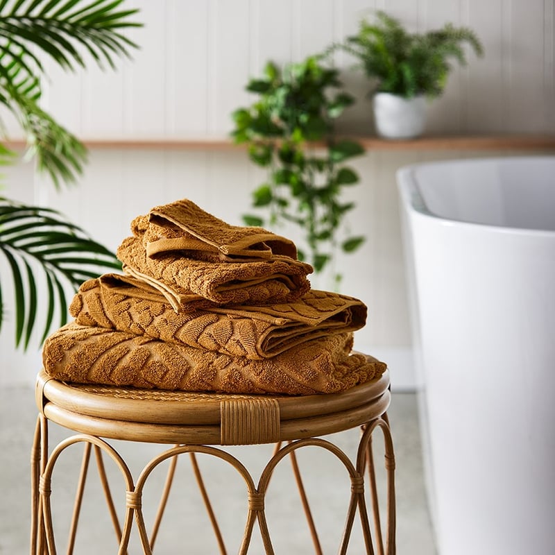 Florence Textured Ginger Towel Range  