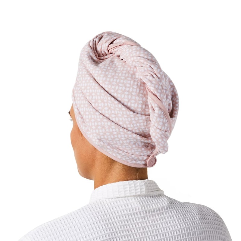 Morocco Pink Hair Towel Wrap 