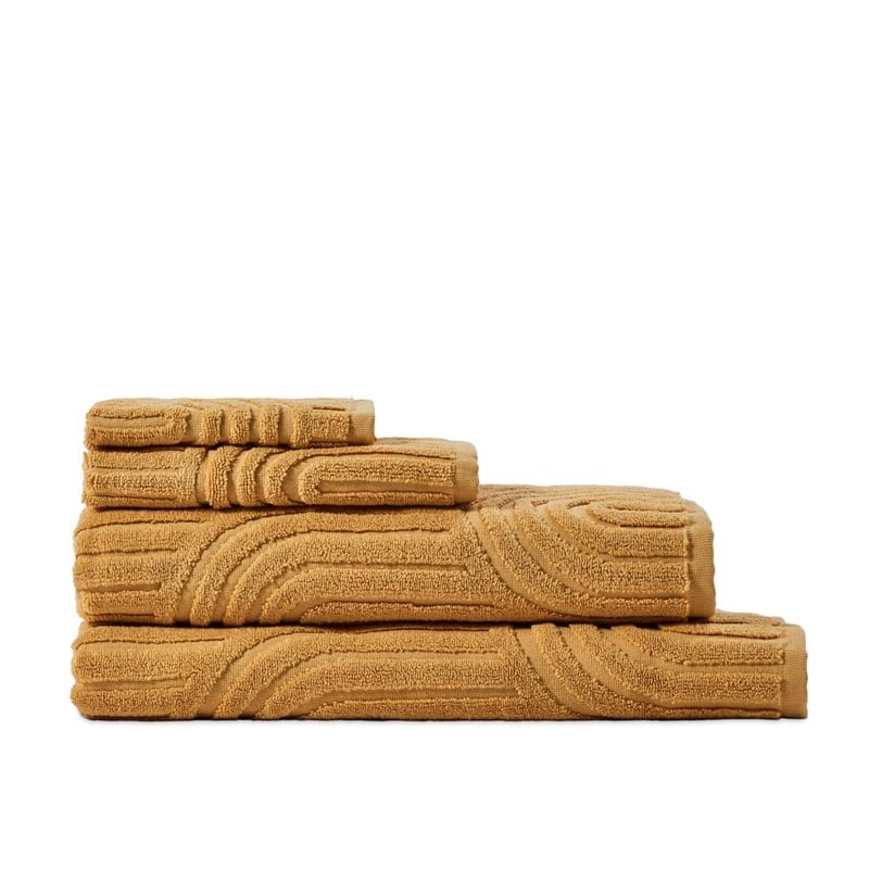Archie Mustard Towel Range