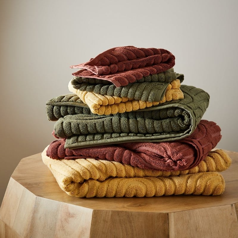 Archie Bay Leaf Towel Range