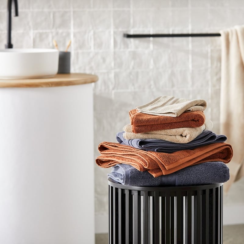 Mark Tuckey Organic Cotton Steel Blue Towel Range 