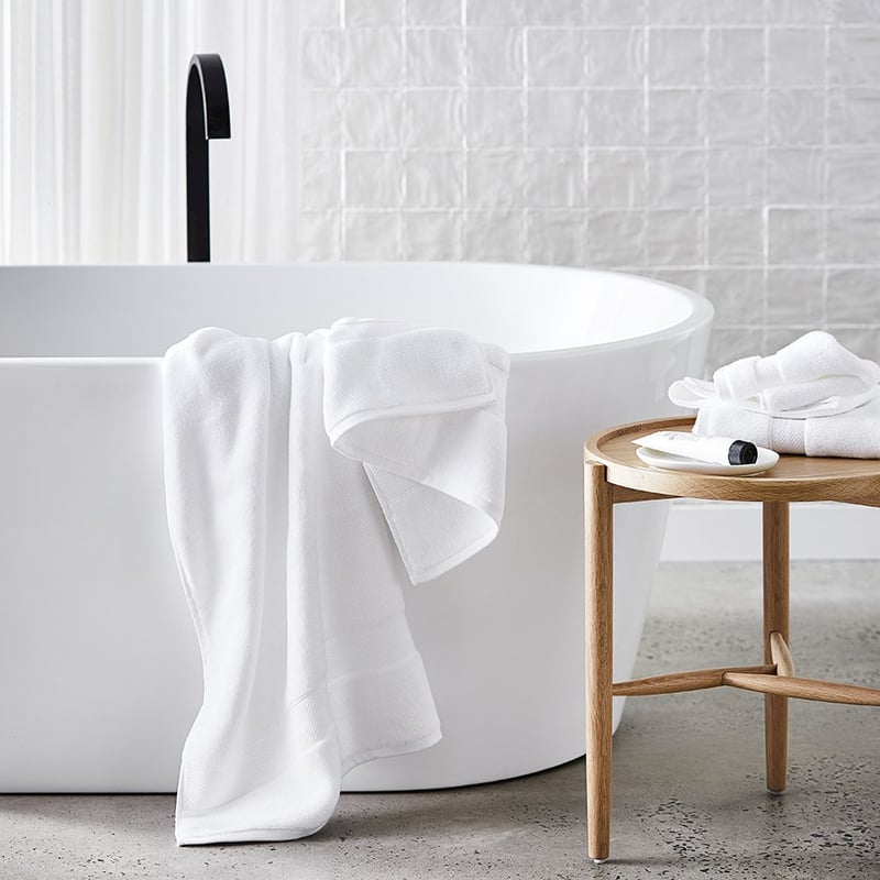 Mark Tuckey Organic Cotton White Towel Range 