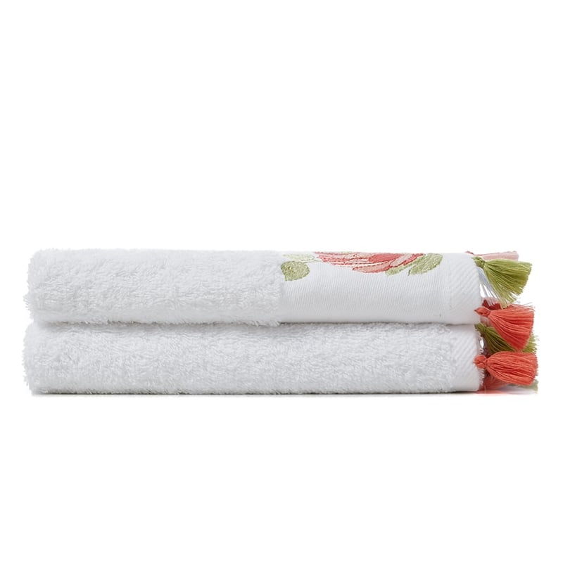 Embroidered Hand Towels 2 Pack Australiana