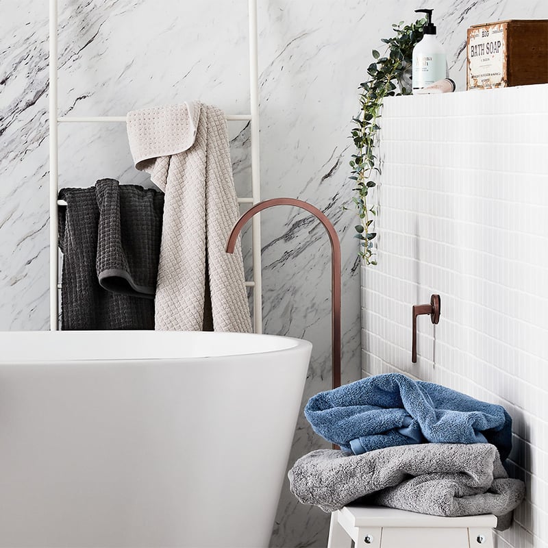 Eco Absorbent Bobble White Towels
