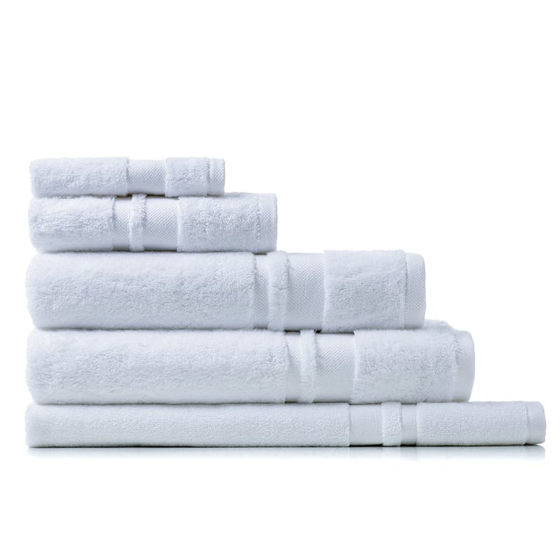 Eco Absorbent Solid White Towels