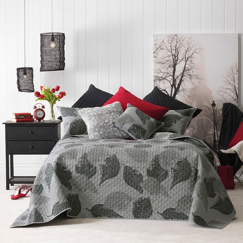 Terika Grey Bedspread Set + Accessories