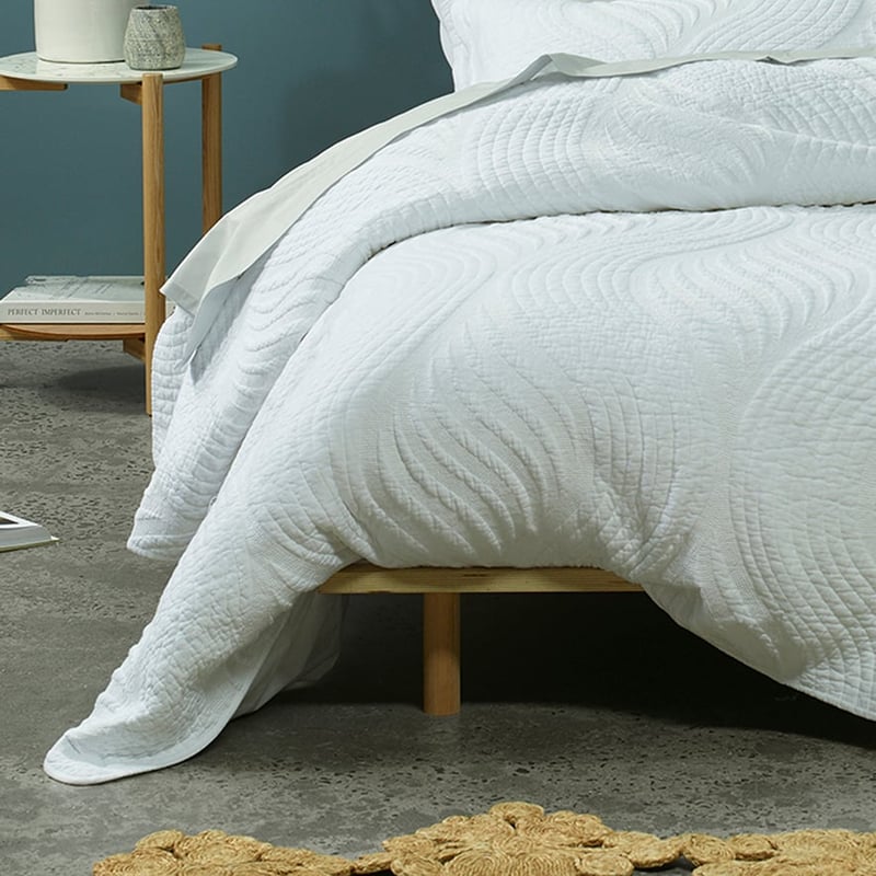 Caden White Coverlet Set + Accessories