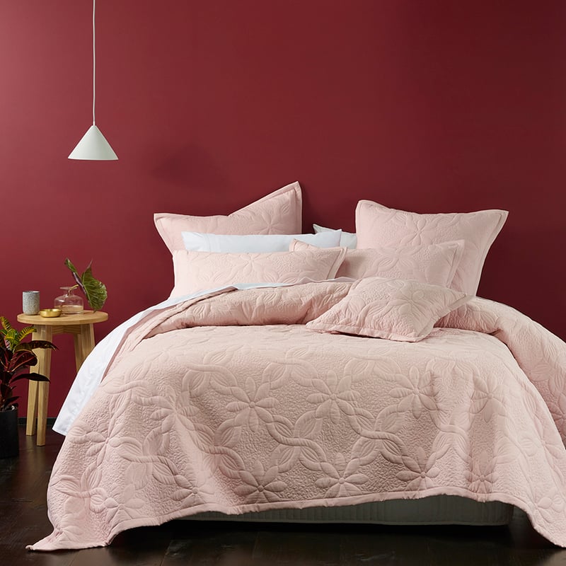 Krystal Blush Coverlet Set + Accessories