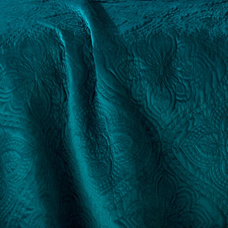 Dynasty Teal Coverlet Set + Accessories