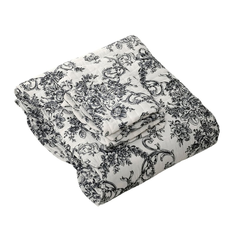 Ashton Black Bedspread Set + Accessories