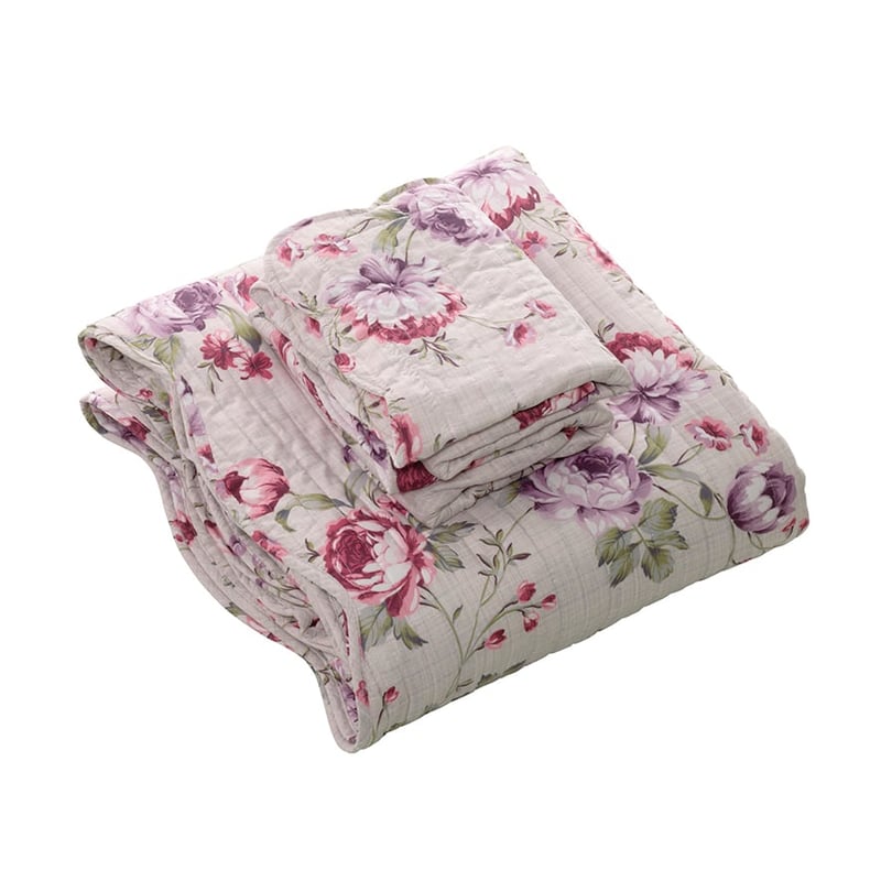 Dahlia Lilac Bedspread Set + Accessories