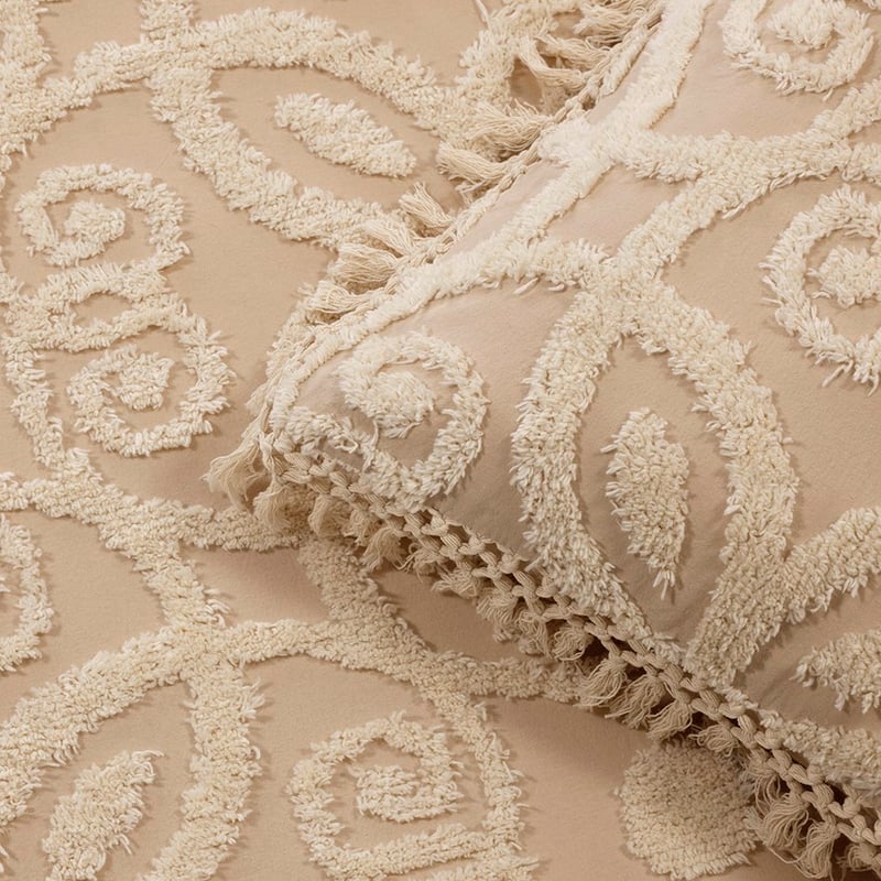 Sheba Taupe Bedspread Set + Accessories
