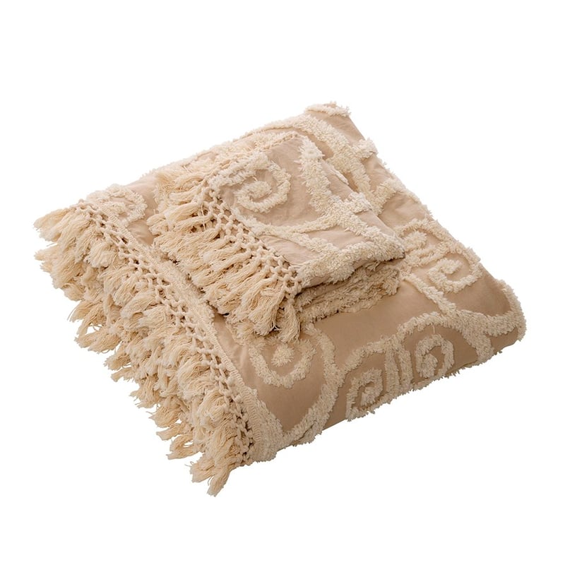 Sheba Taupe Bedspread Set + Accessories