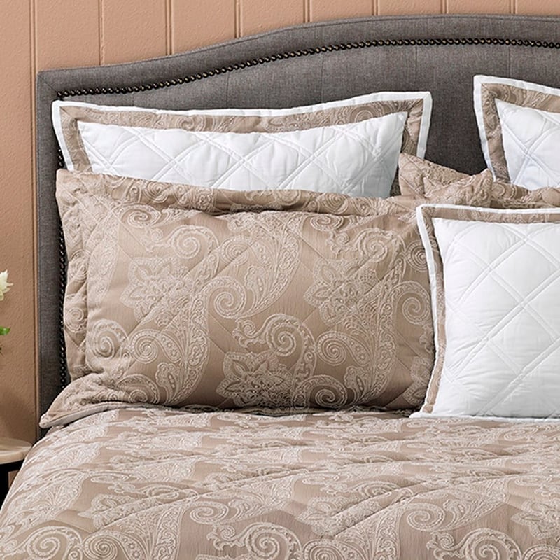 Dresden Taupe Comforter Set + Accessories