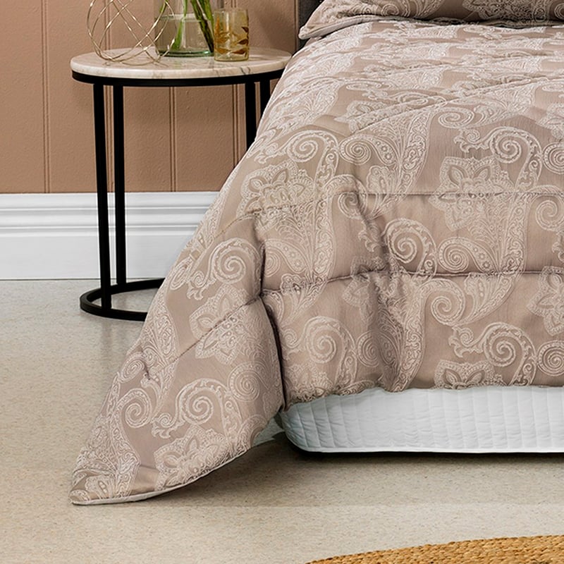 Dresden Taupe Comforter Set + Accessories